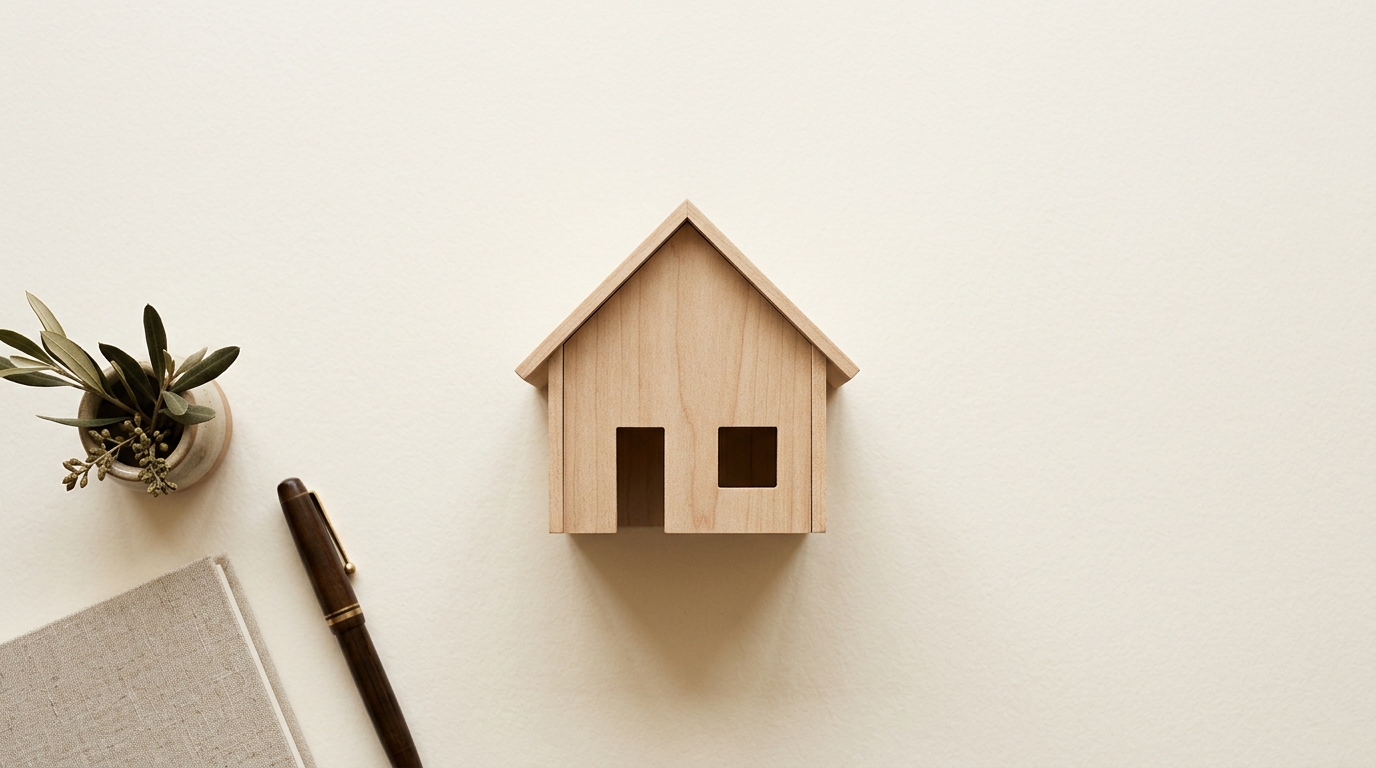 Wooden architectural model