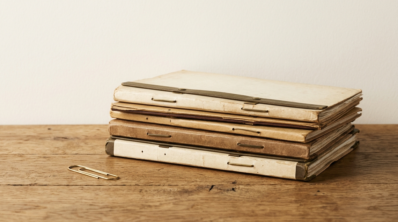 Legal folders on desk